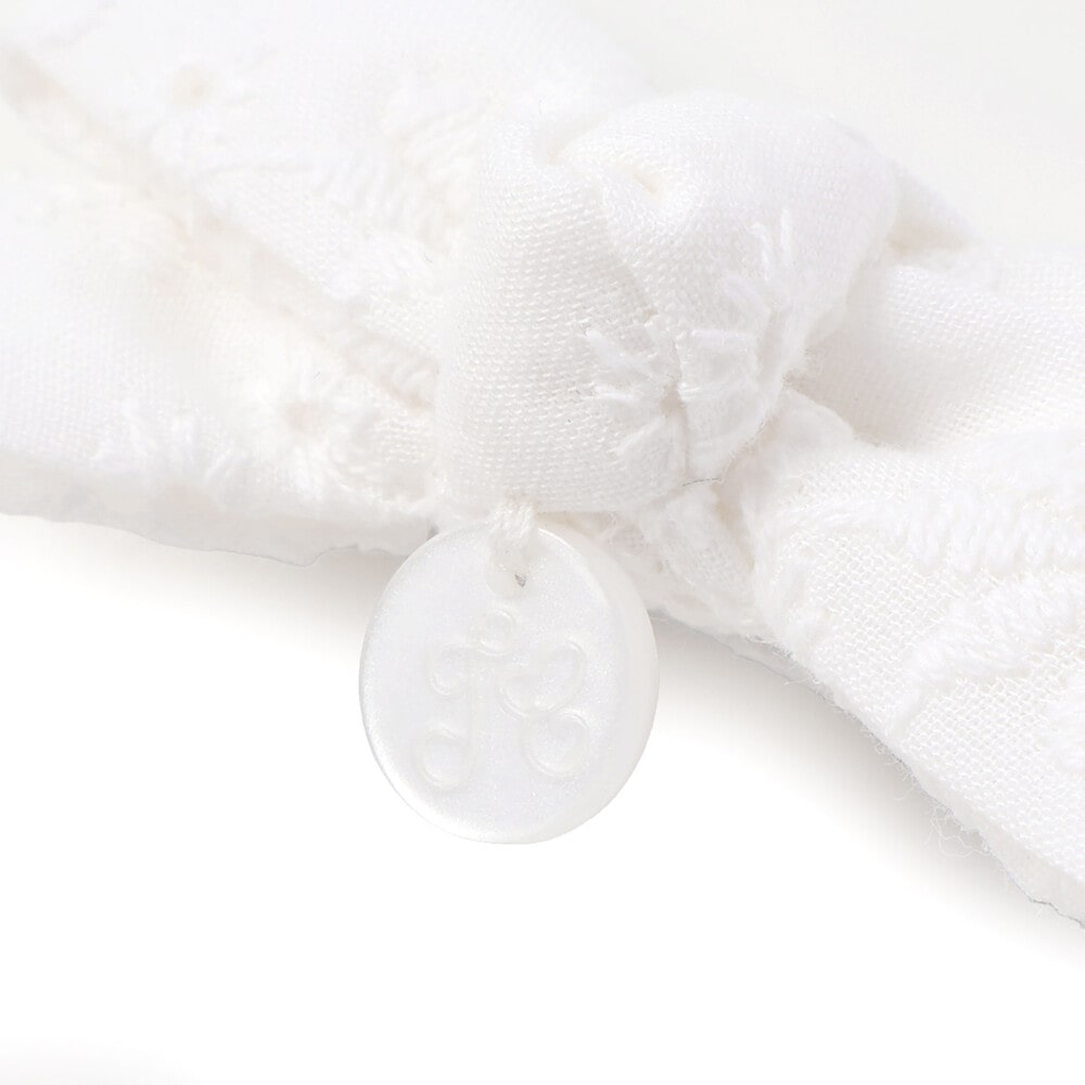 レースリボンヘアクリップ2点セット ホワイト ワンサイズ