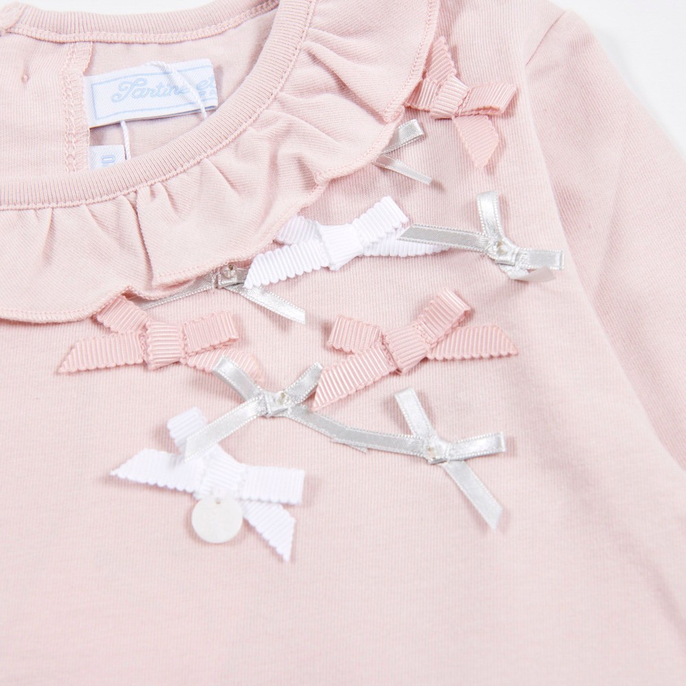 コットン ベアテン リボン Tシャツ (140cm) グリーン 140cm