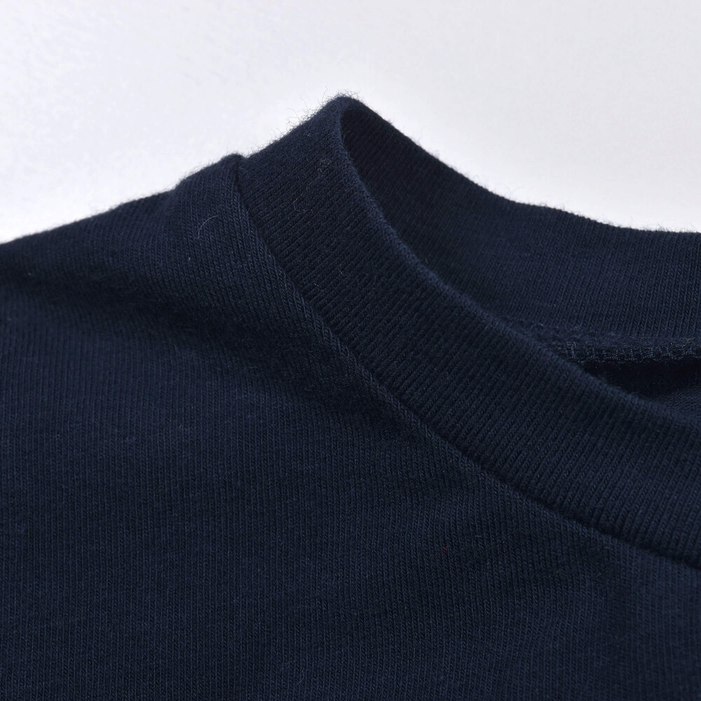 パフスリーブ リボン 裾 フリル Tシャツ (100~140cm) ネイビー 130cm