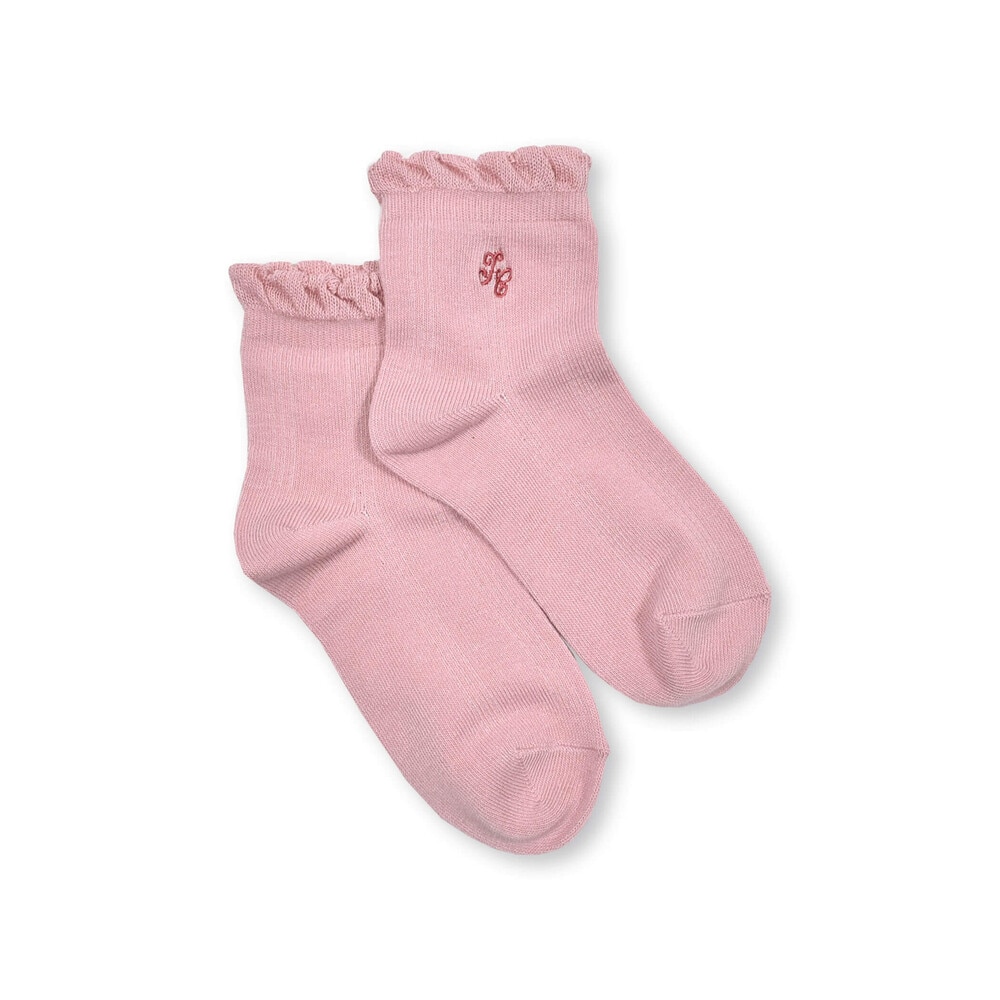 【日本製】透かし編みソックス(13~21cm) オフホワイト 13-15cm