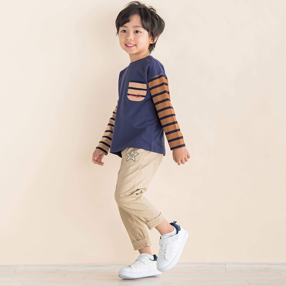 ストレッチツイルガゼットクロッチパンツ(80~130cm)(80cm