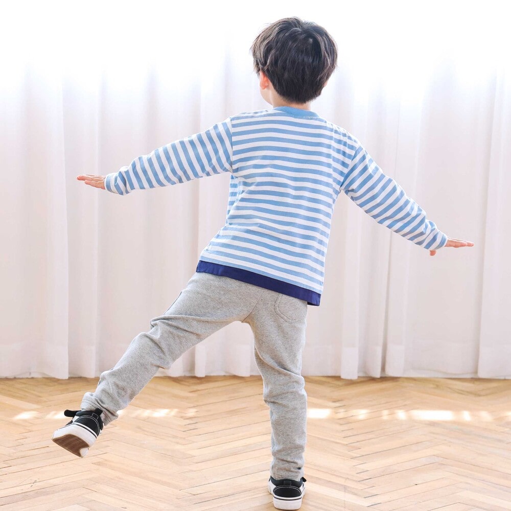ポケットひょっこりモチーフパンツ(80~120cm) グレー 80cm