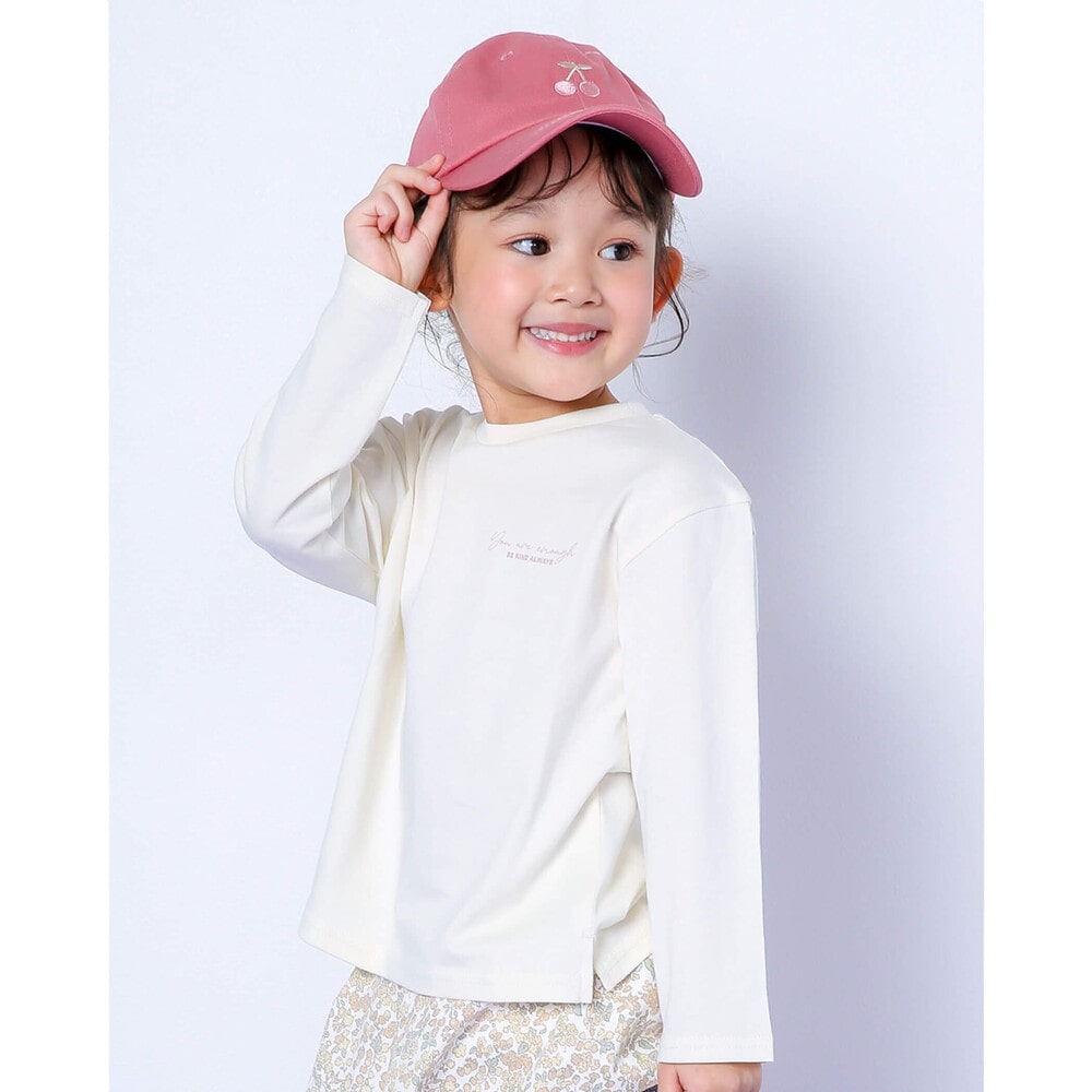 色 柄 バリエーション 長袖 Tシャツ (80~130cm) ブラウン 100cm