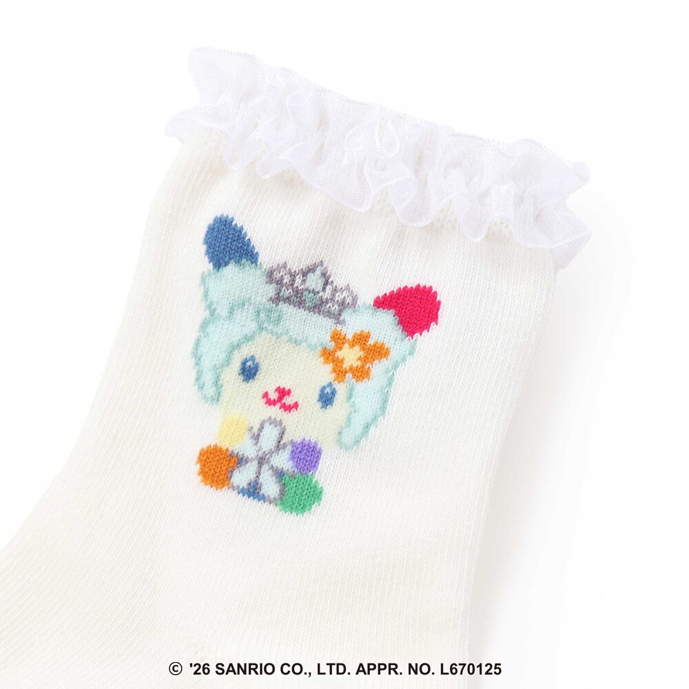 【サンリオキャラクターズxSLAPSLIP】フリル付きソックス(13~21cm) オフホワイト S(13-15cm)
