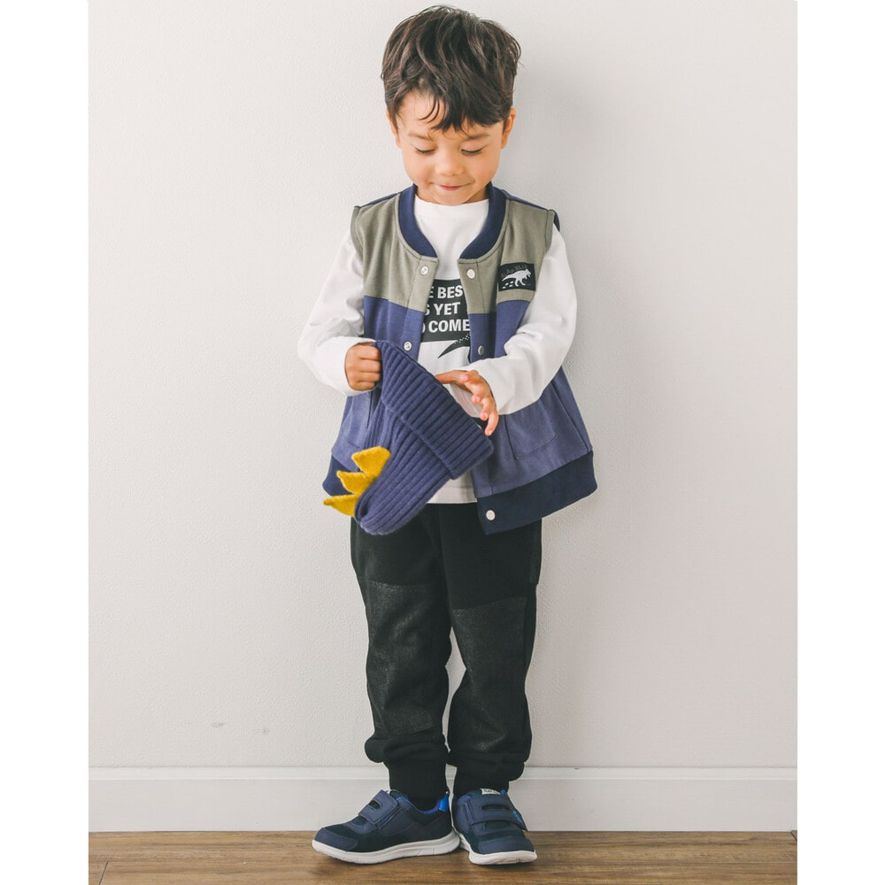 【 IFME × SLAP SLIP コラボアイテム 】 メッシュ ワンベルト スニーカー (15~19cm) ピンク 19cm