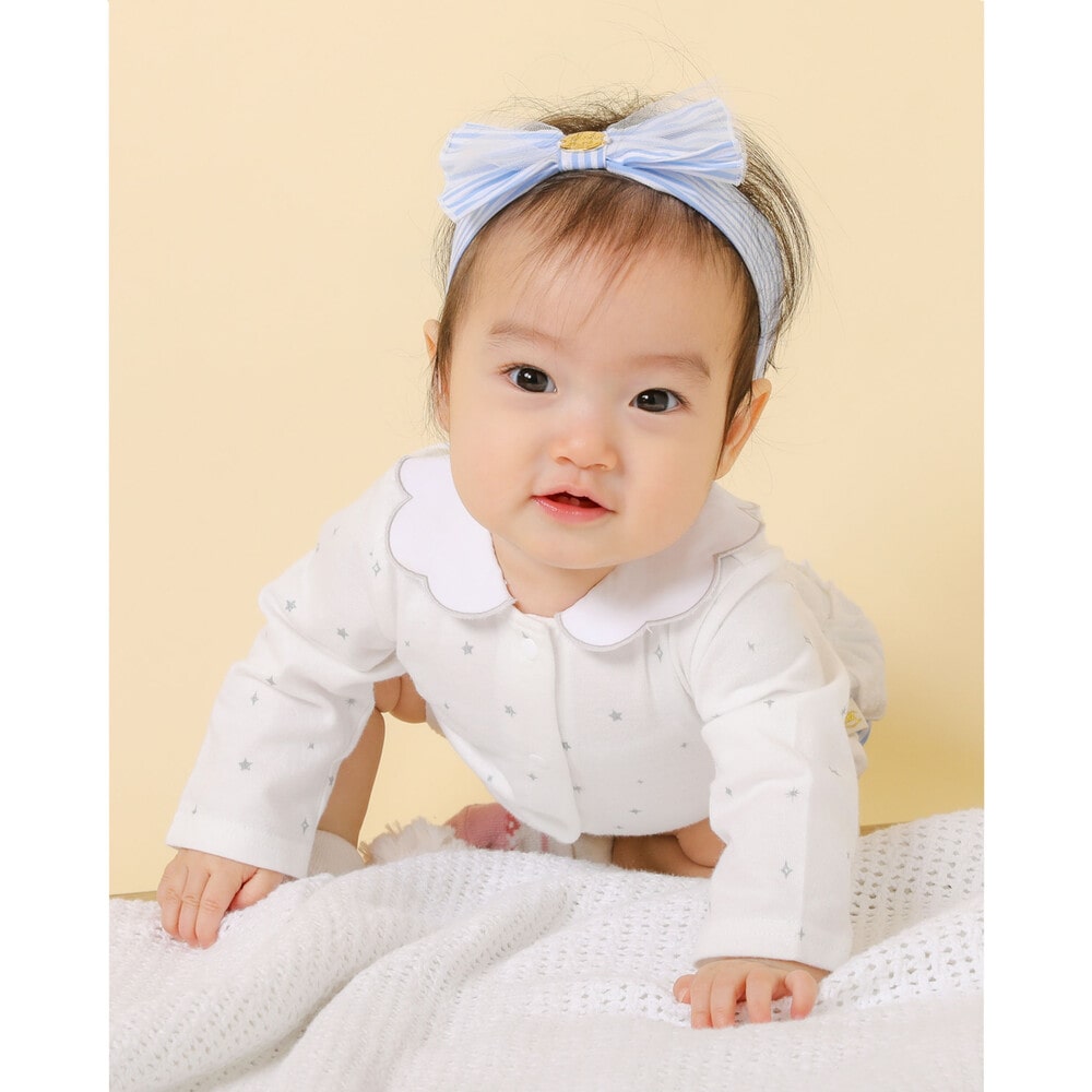 スカラップ 襟 キラキラ 星 グリッタープリント ボディミニ ベビー (70~80cm)(70cm ピンク): 新生児/ベビー【女の子・男の子の子ども服 と言えば】スカラップ 襟 キラキラ 星 グリッタープリント ボディミニ ベビー (70~80cm)(70cm ピンク): 新生児/ベビー【女の子・男の子  ...