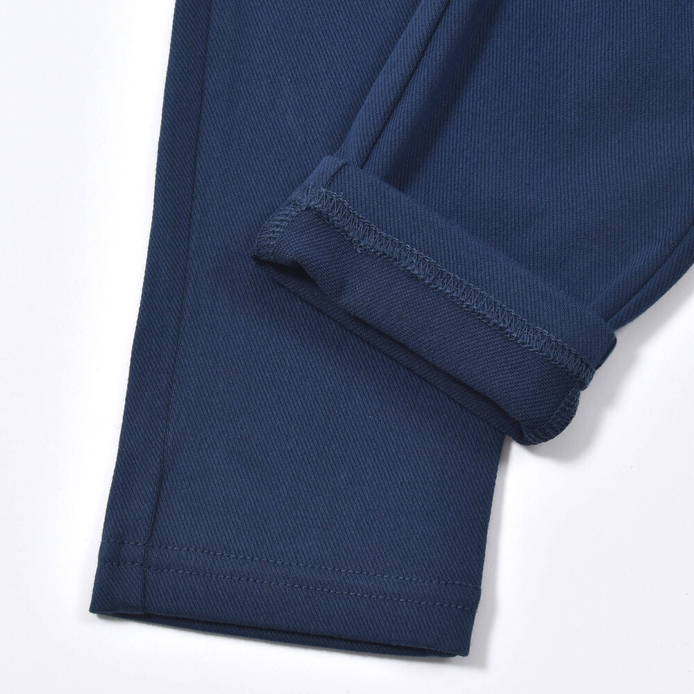 スカラップポケットツイルニットロングパンツ(80~150cm) ネイビー 100cm