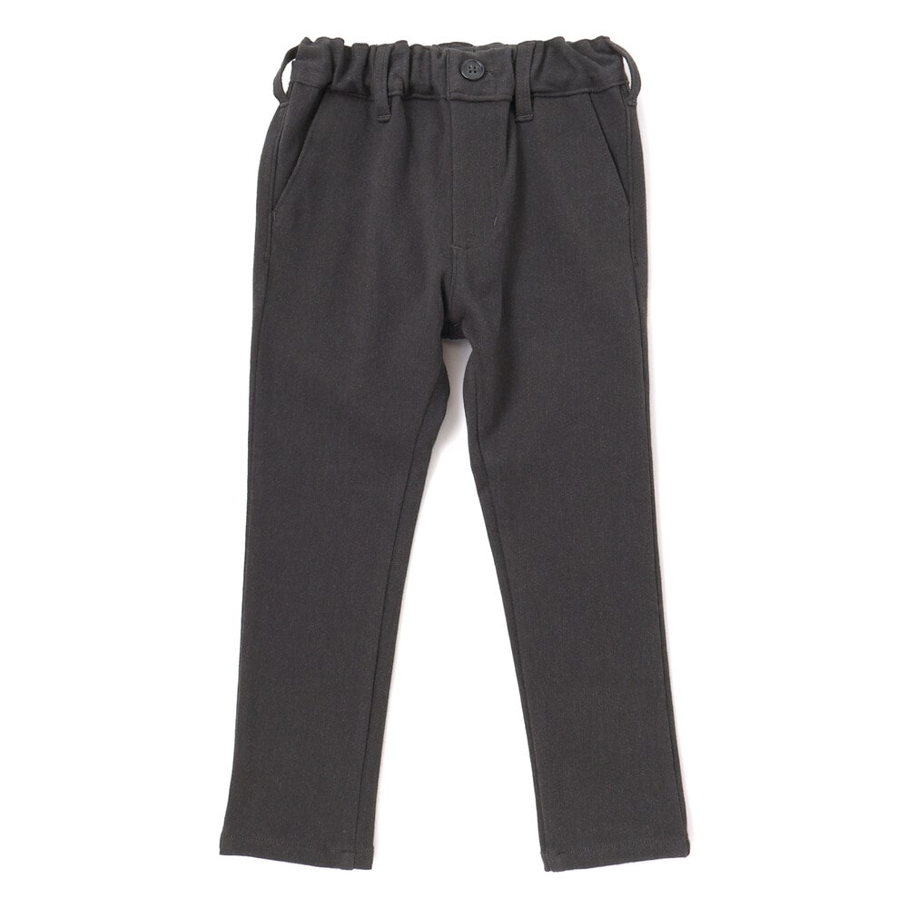 ウールライクストレッチスリムロングパンツ(90~160cm) グレー 90cm