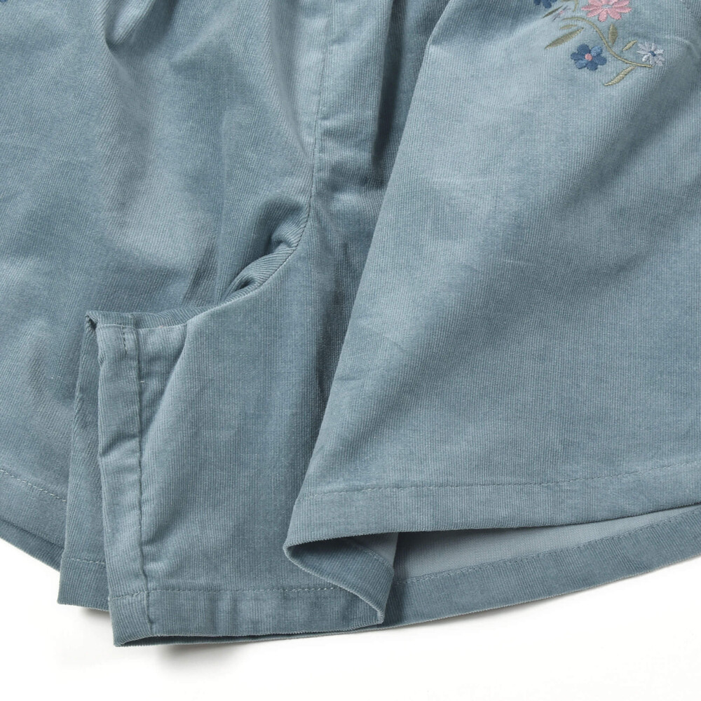 コールテンフラワー刺しゅうキュロットパンツ(80~150cm) ピンク 80cm