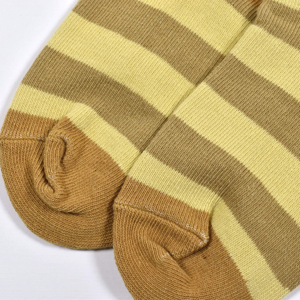 ボーダー ロゴ 刺繍 アンクル ソックス (13~24cm) グレー系 13-15cm
