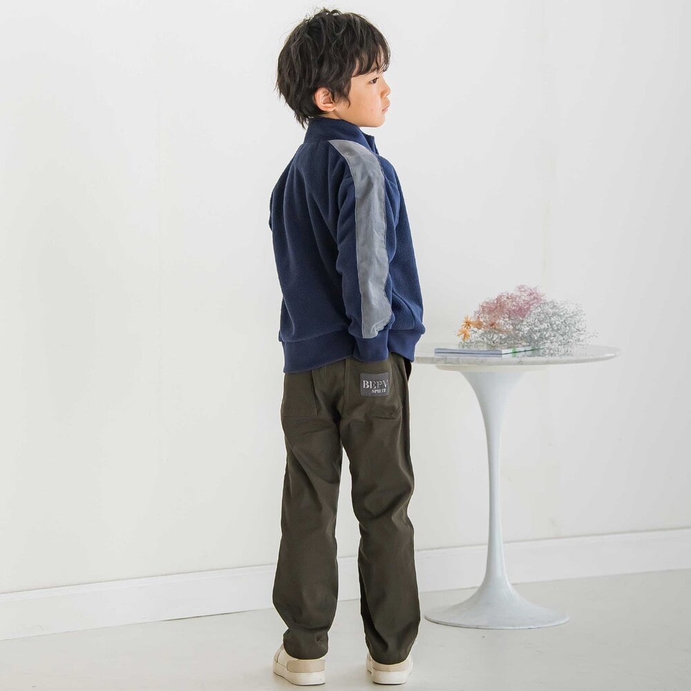 【限定商品】配色ツイルロングパンツ(95~150cm) グリーン系 95cm