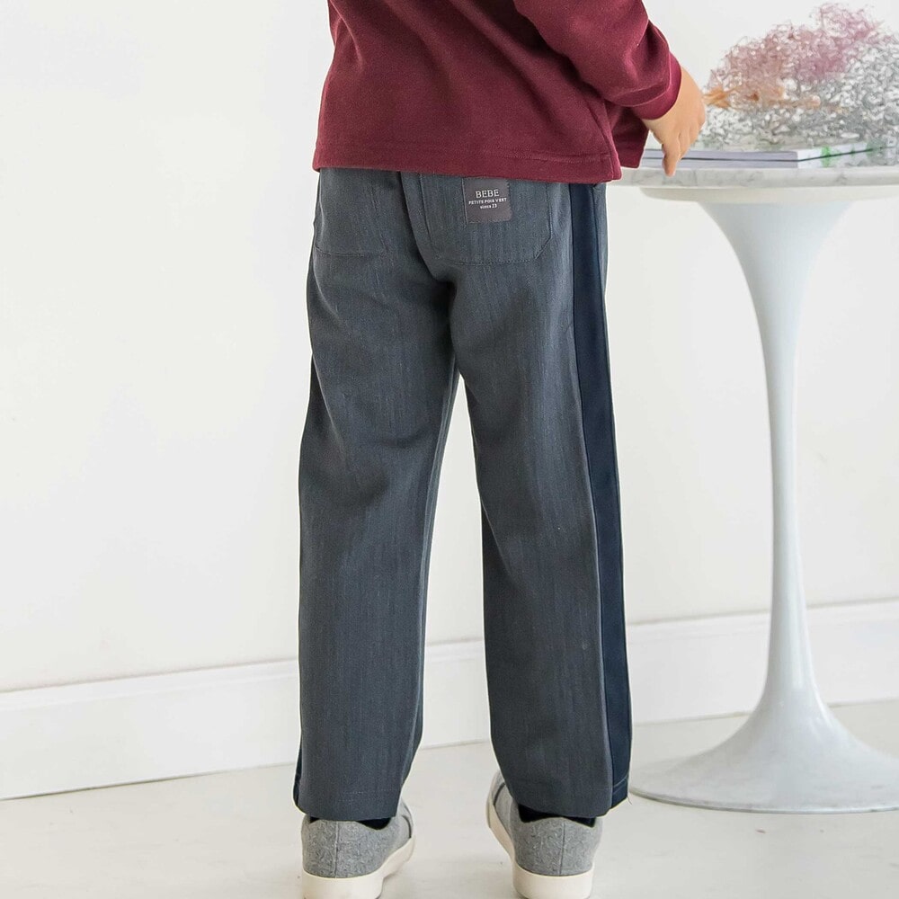 【限定商品】サイドラインロングパンツ(95~160cm) ネイビー 95cm