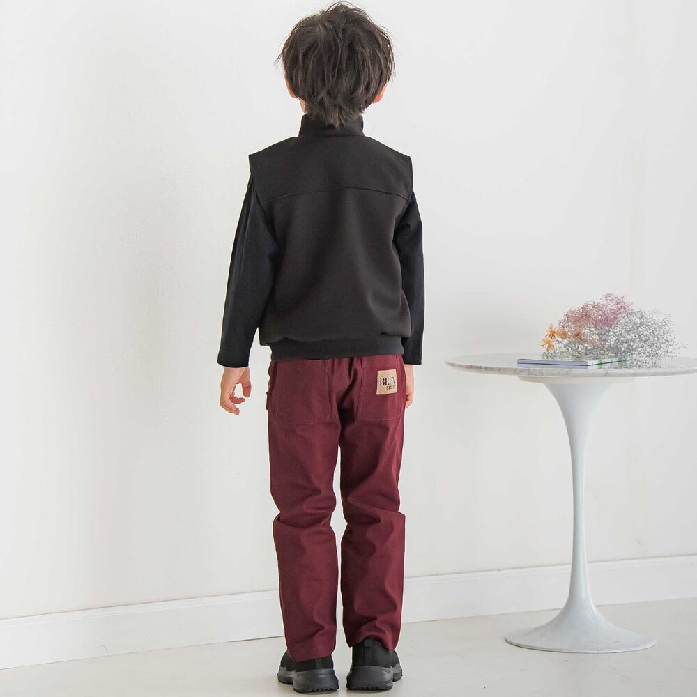 【限定商品】フラップポケットベスト(95~150cm) ボルドー 95cm