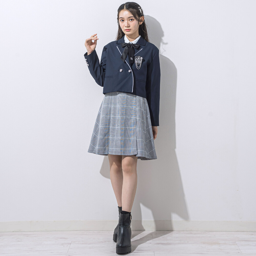 短丈ジャケット(140~160cm) ネイビー 140cm