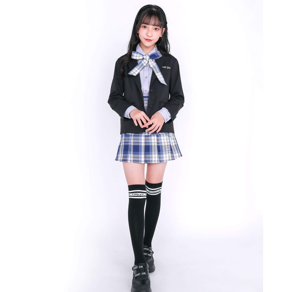 ZIDDY (130~160cm) チェック プリーツ スカートパンツ チェーン付(130cm ブルー系): FOMAL-子供服べべの公式通販サイト  「BEBE MALL」