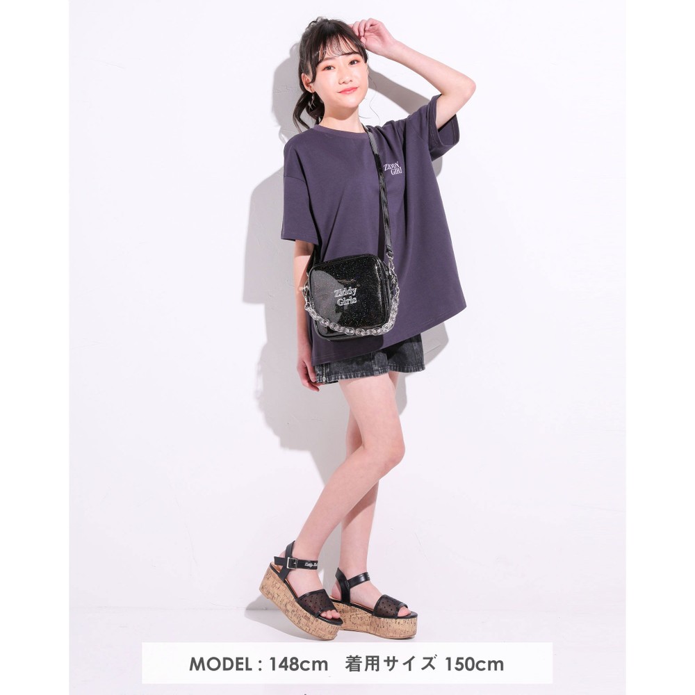 ロゴ ルーズ トレンドシルエット Tシャツ(130~160cm) ホワイト 130cm
