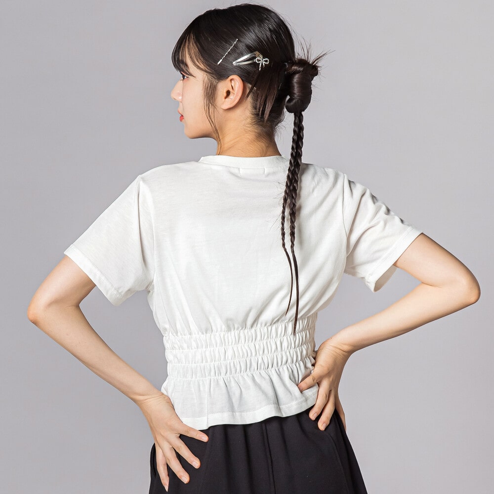 ウエストシャーリングTシャツ(130~160cm) オフホワイト 130cm