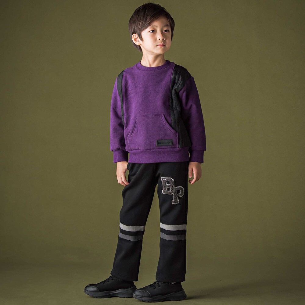 BPワッペンラインパンツ(95~150cm) パープル 95cm