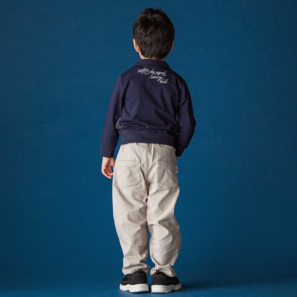 バレルレッグパンツ(100~160cm) ベージュ 100cm