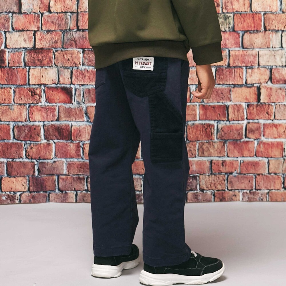 異素材ペインターパンツ(110~160cm) ネイビー 110cm