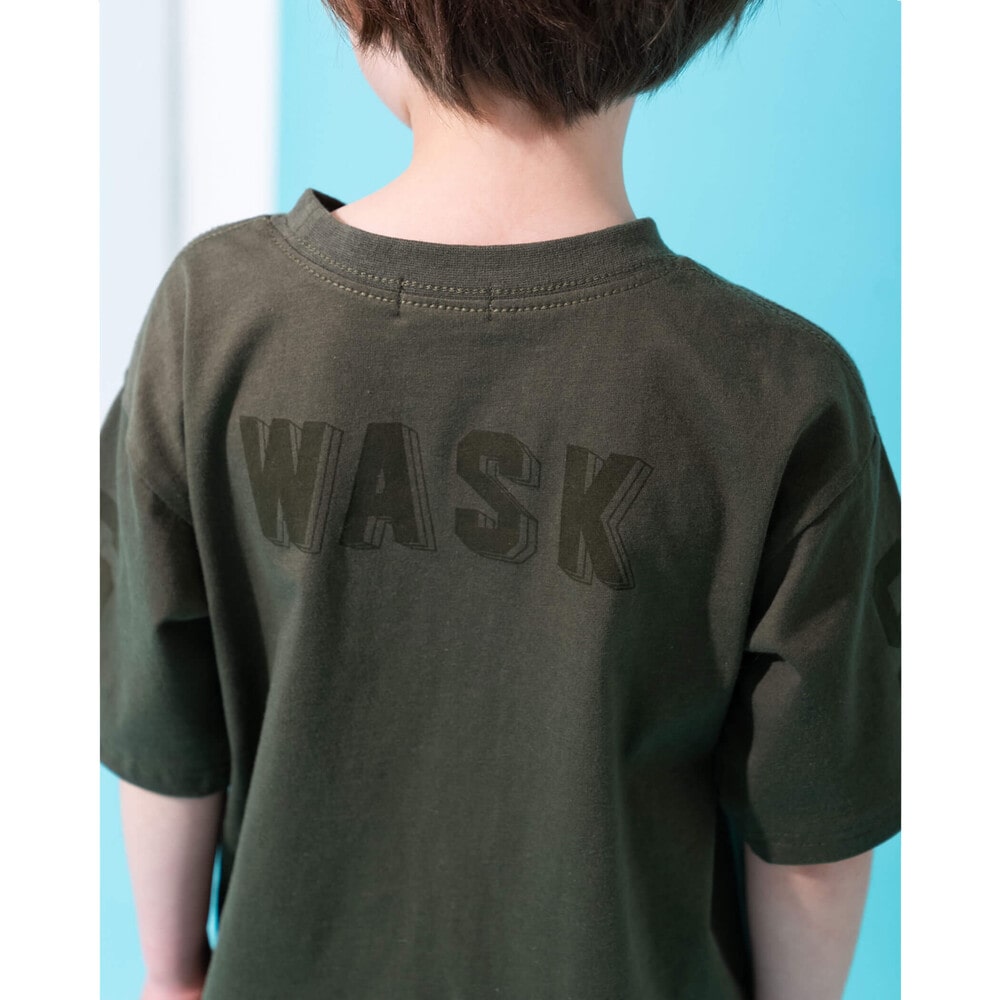サガラ刺繍 ワッペン Tシャツ (100~160cm) グリーン 100cm