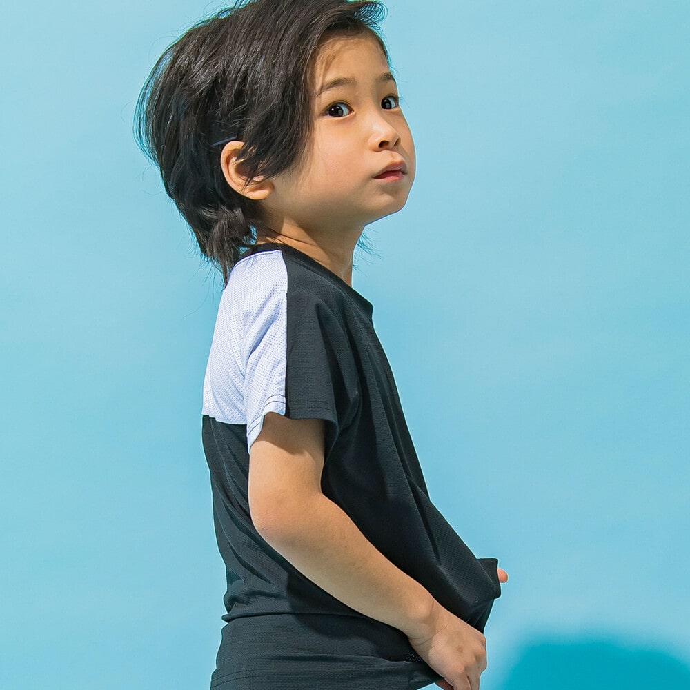 お揃い】【速乾・接触冷感】速乾メッシュポケット配色Tシャツ(100~160cm)(100cm ブラック):  トップス【女の子・男の子の子ども服と言えば】-子供服べべの公式通販サイト 「BEBE MALL」