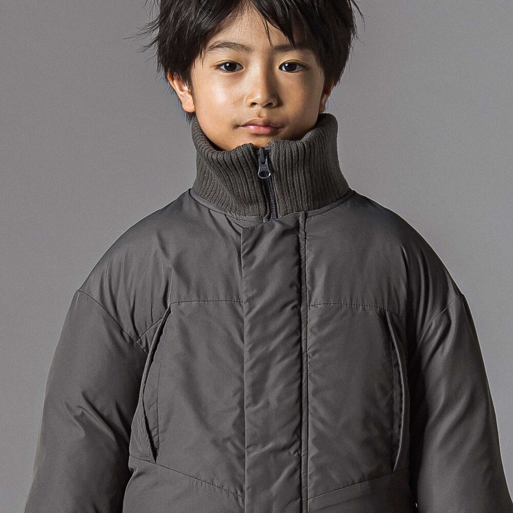 中綿タフタモンスターコート親子お揃い(95~140cm) グレー S(95-110cm)