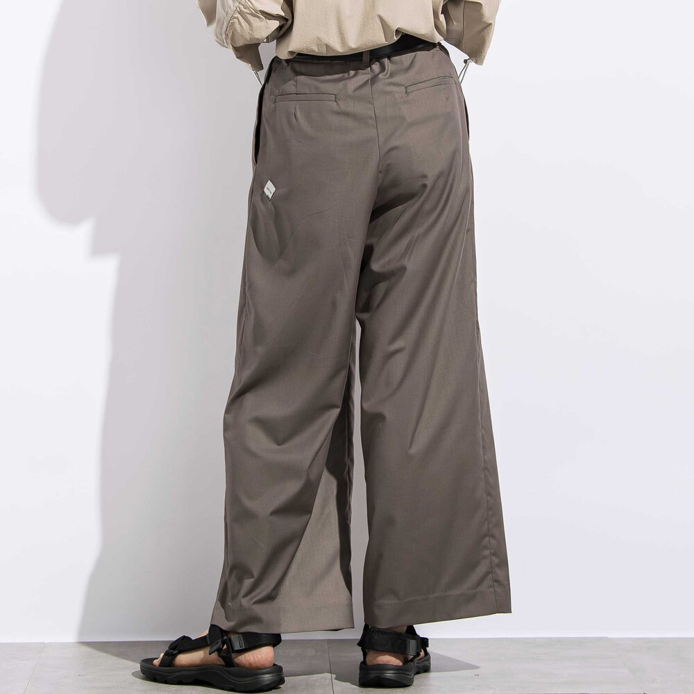 サージボックスタックロングパンツ親子お揃い大人(140~160cm) ブラウン S(140~150cm)