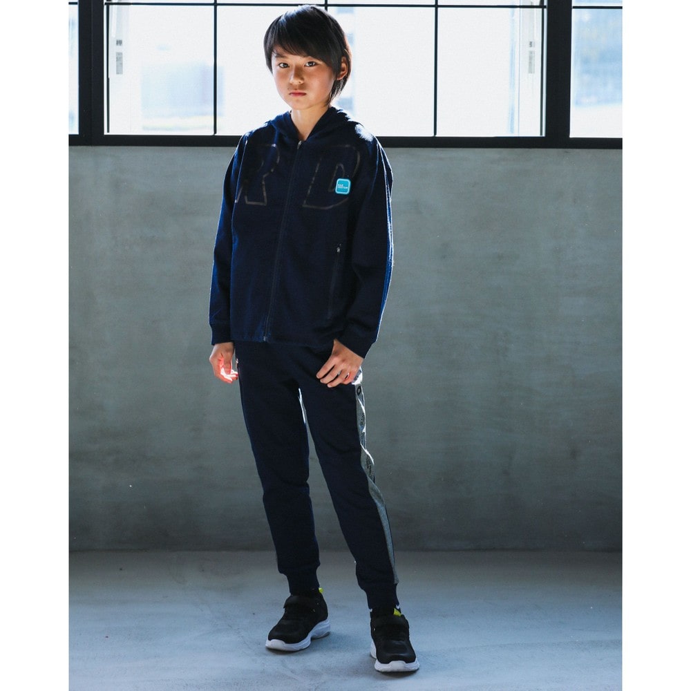 BIGロゴ インディゴ フードパーカー(120~160cm) ネイビー 130cm