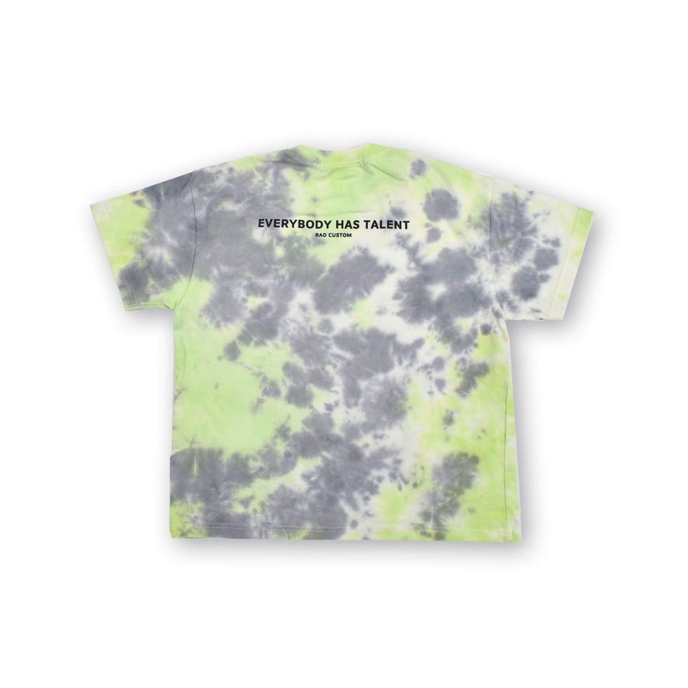 タイダイ染 総柄 Tシャツ(120~160cm) ブルー系 140cm
