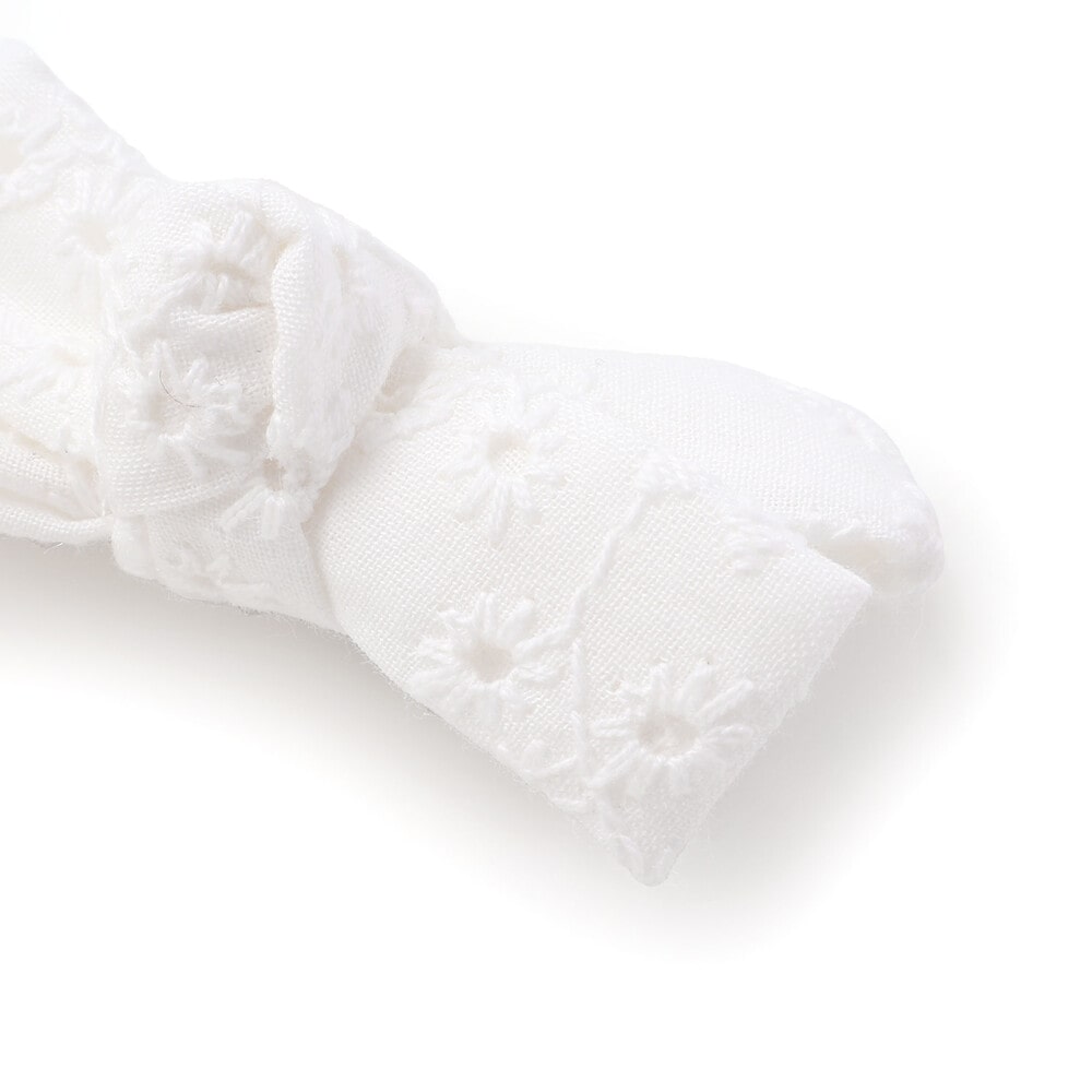 レースリボンヘアクリップ2点セット ホワイト ワンサイズ