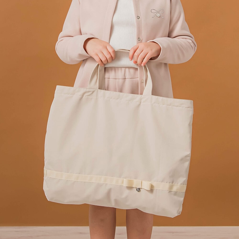 リバティタナローン裏地レッスンバッグ ネイビーxネイビー系 ワンサイズ