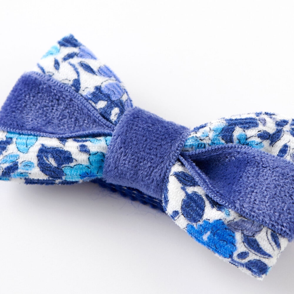 【日本製】【お揃い】リバティ(JoannaLouise)ヘアクリップ ブルー系 ワンサイズ