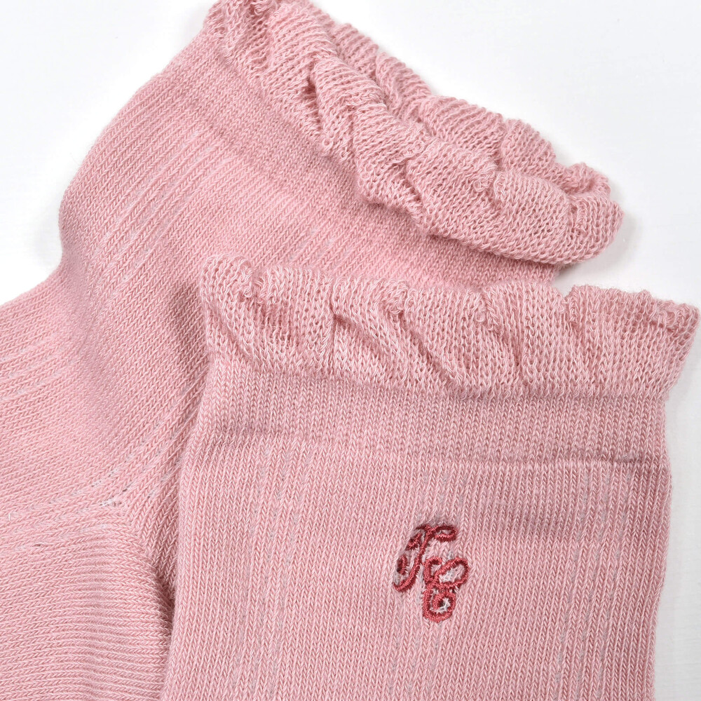 【日本製】透かし編みソックス(13~21cm) オフホワイト 13-15cm