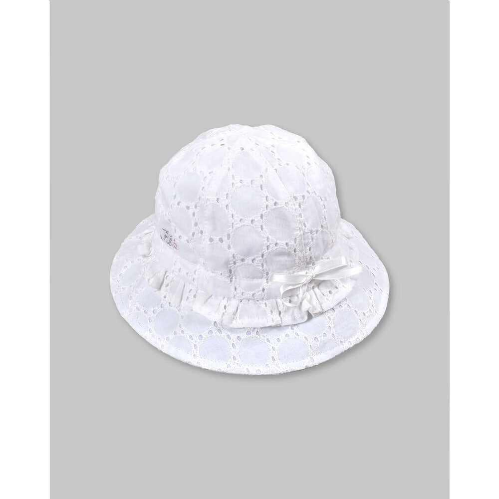 UV加工 】 レース フリル ハット ベビー (44~50cm)(S(44-46cm