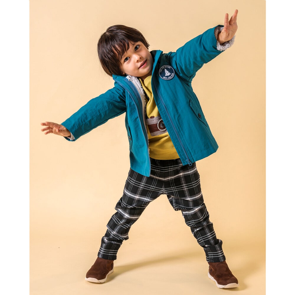 撥水加工 】 ワッペン ボア ライナー 付き 3WAY タフタ コート (90~130cm)(90cm グリーン): ジャケット/アウター-子供服べべの公式通販サイト  「BEBE MALL」