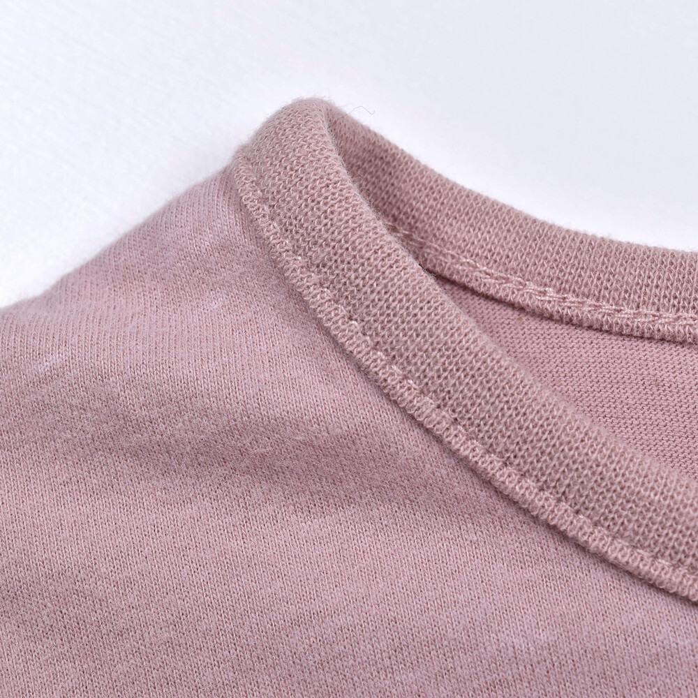 肩 フリル 花 レース ロゴ 天竺 Tシャツ (80~130cm) ピンク 80cm