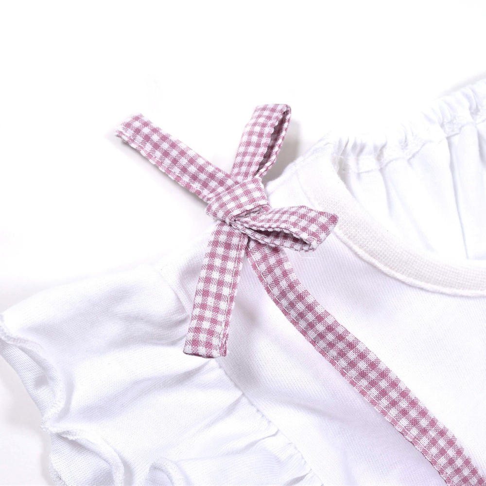 スモッキング リボン ワンピース (80~130cm) パープル系 130cm