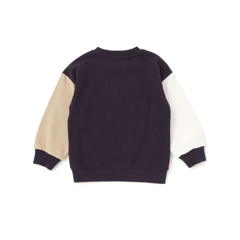 袖配色恐竜ごちそうモチーフトレーナー(80~130cm) グリーン系 80cm