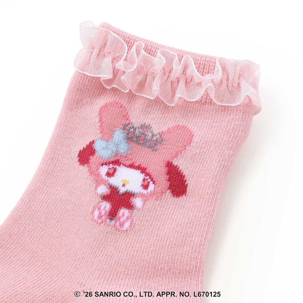【サンリオキャラクターズxSLAPSLIP】フリル付きソックス(13~21cm) オフホワイト S(13-15cm)