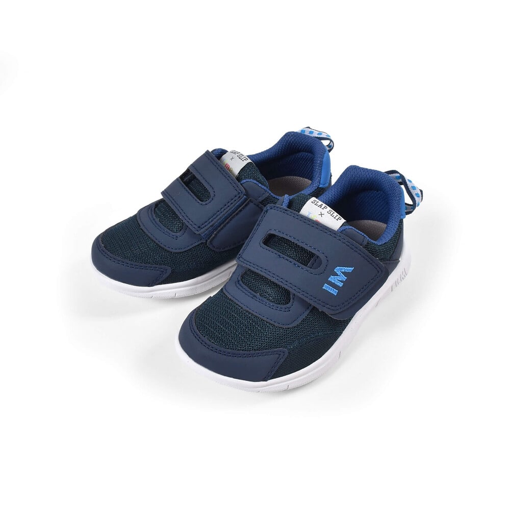 【 IFME × SLAP SLIP コラボアイテム 】 メッシュ ワンベルト スニーカー (15~19cm) ピンク 19cm