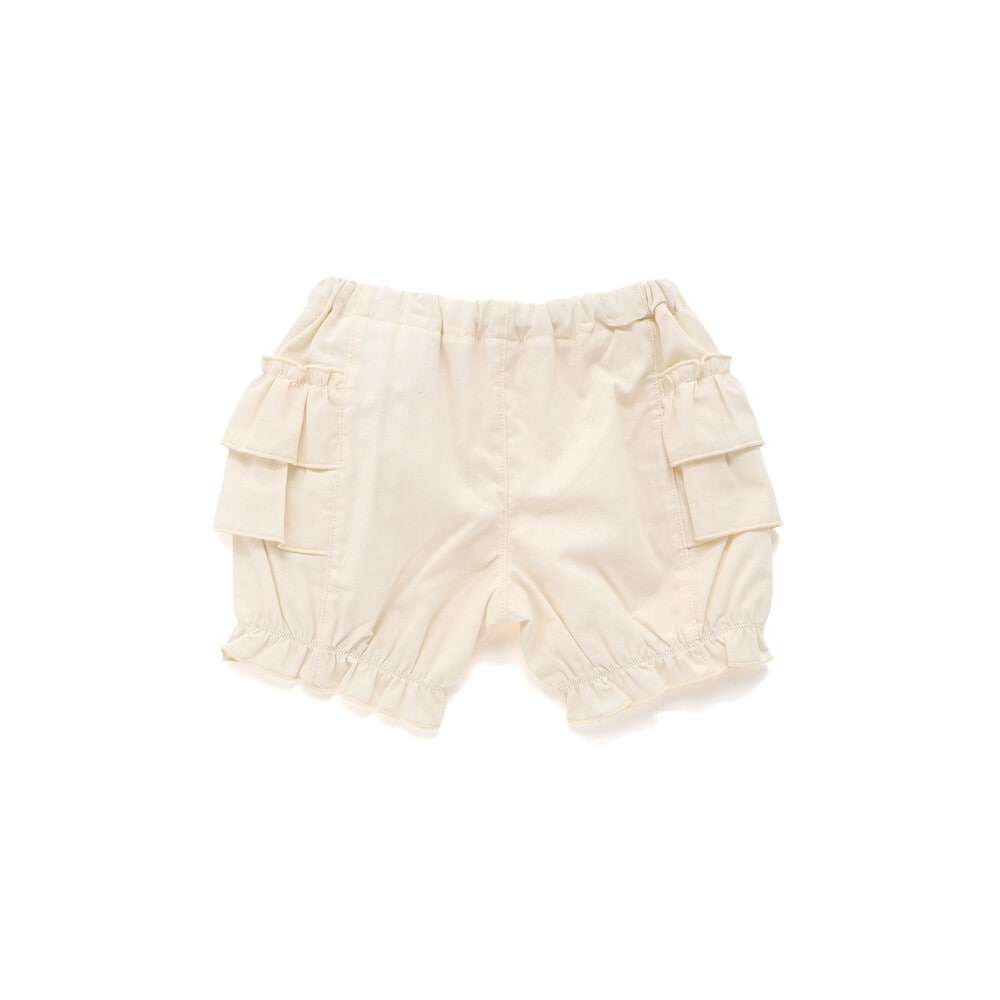 肩フリルワンピース+ブルマ付きセットアップベビー(70~80cm) ホワイト ワンサイズ