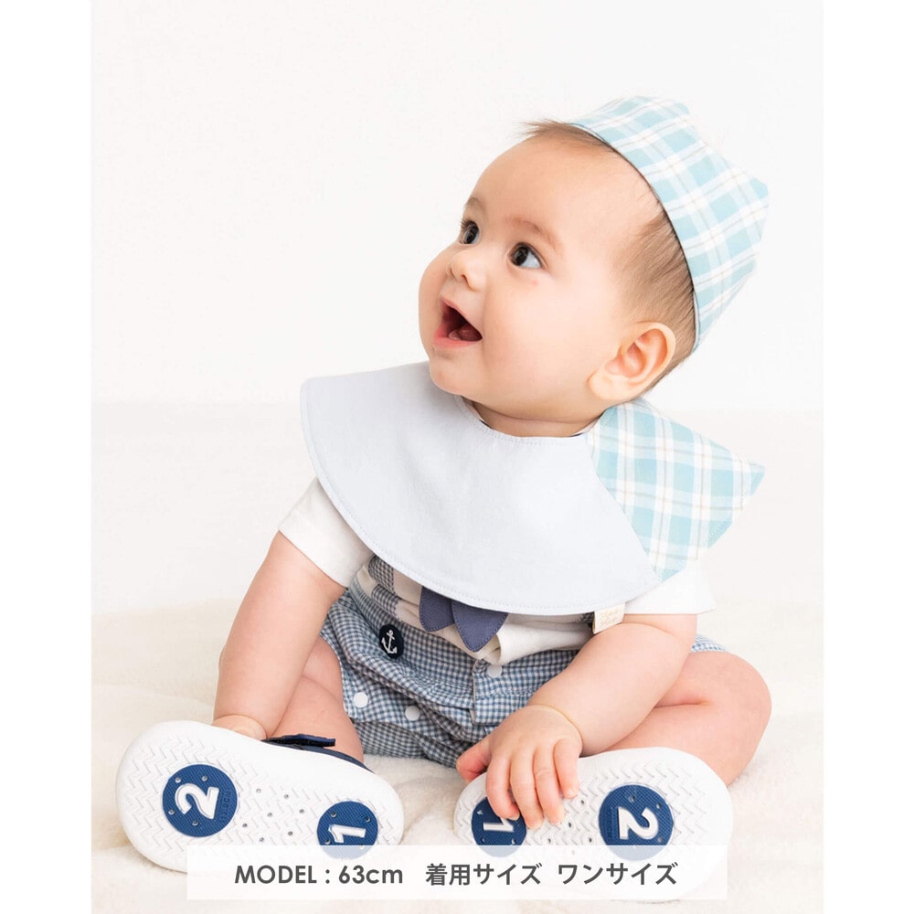 王冠 リボン スタイ ＋ ヘアバンド(ﾜﾝｻｲｽﾞ ピンク系): 新生児