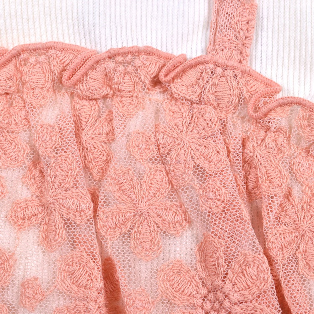 Bebe べべ Bebe Mall Official Online Storeフラワー 花柄 チュール ドッキング ロンパース 70 80cm 70cm オフホワイト 新生児 ベビー ベベ モール オフィシャルオンラインストア