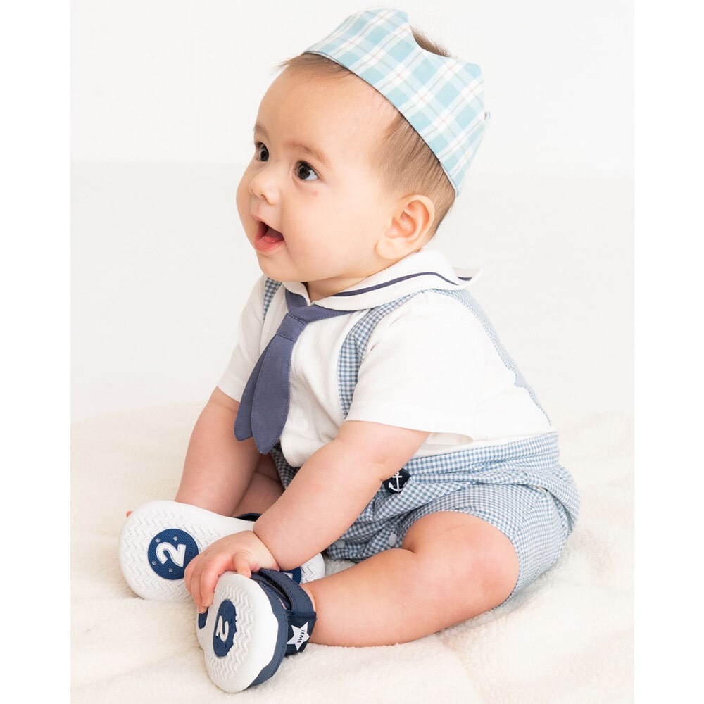 【 IFME 】【 お揃い 】 ワンポイント スター ウォーターシューズ ベビー (13~14cm) グレー 13cm