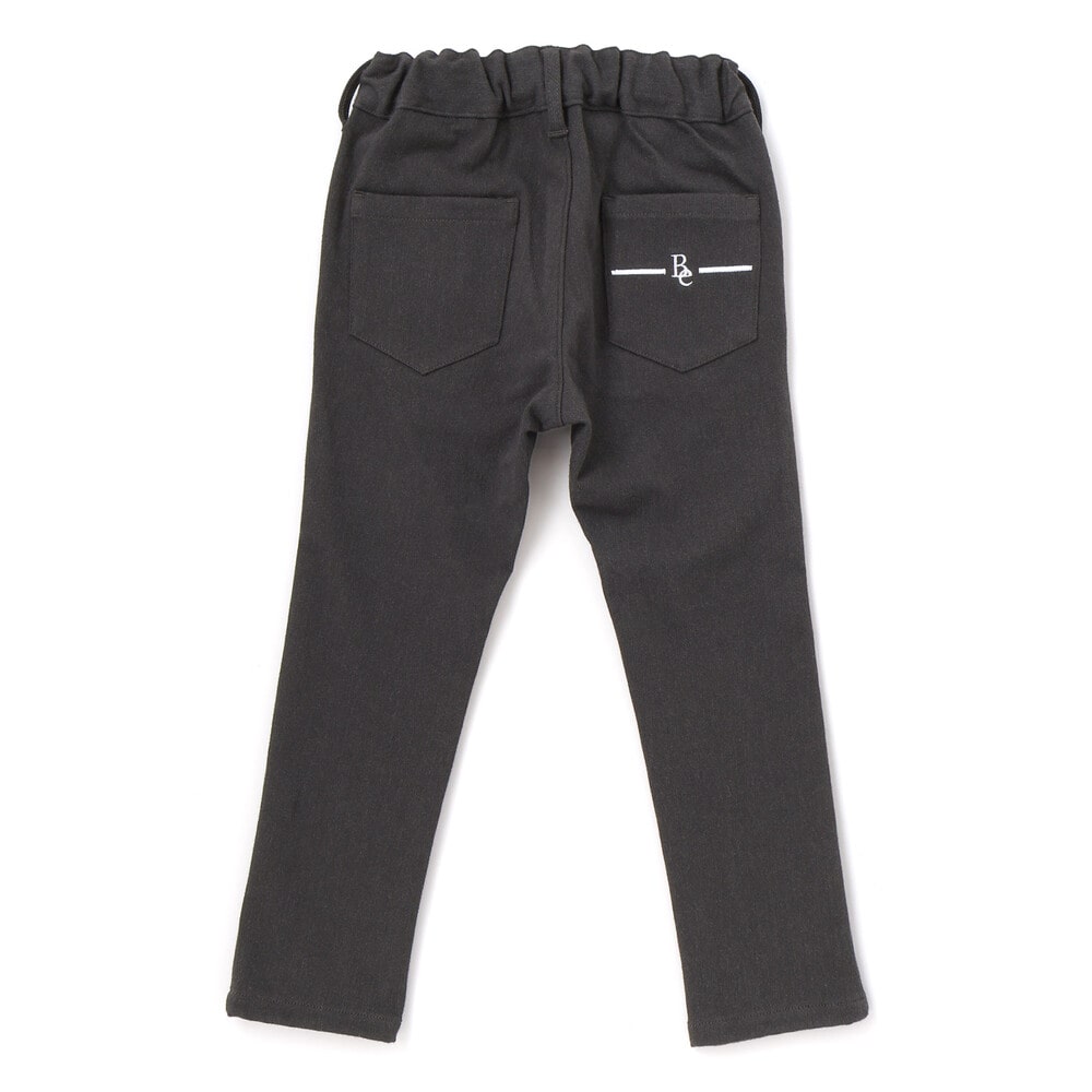 ウールライクストレッチスリムロングパンツ(90~160cm) グレー 90cm