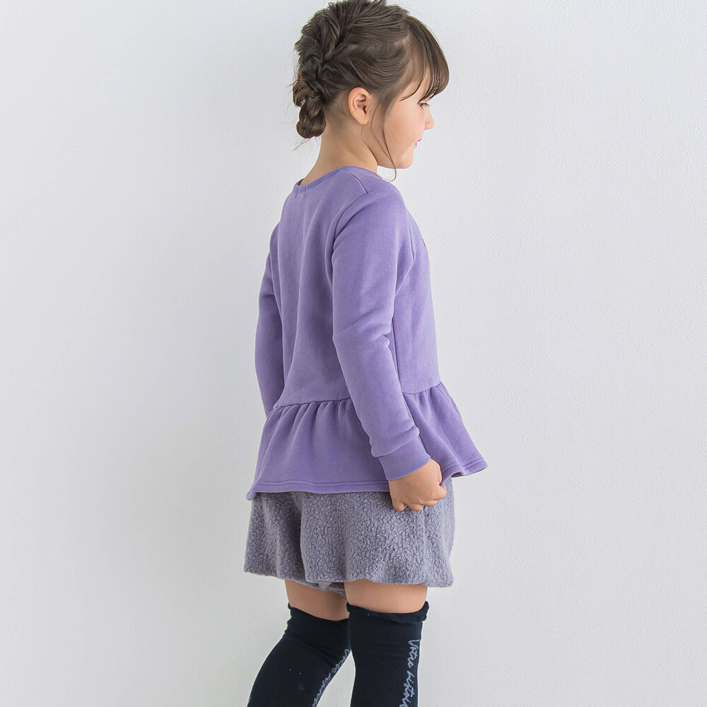 ボアバルーンショートパンツ(90~140cm) パープル 90cm