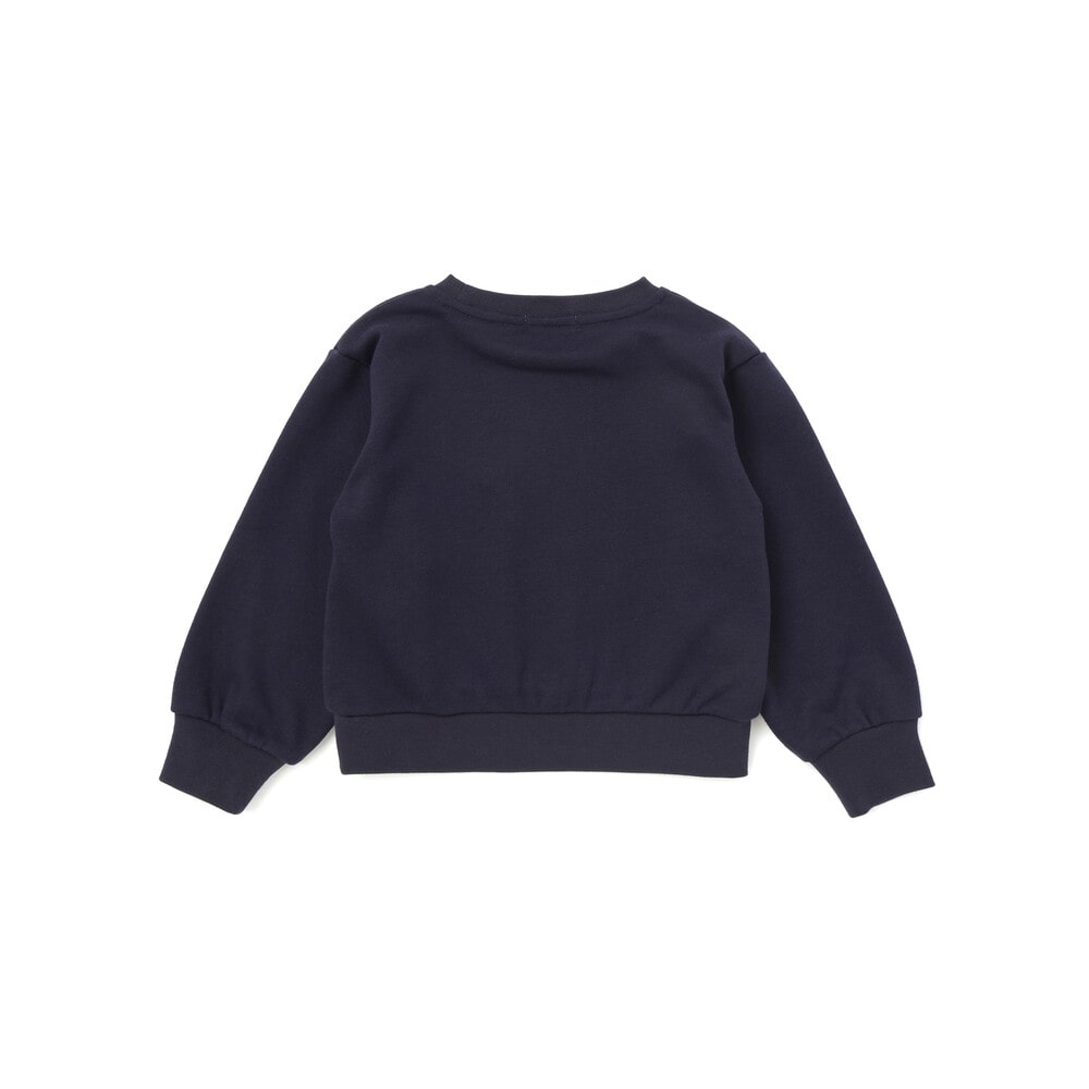 【限定商品】フラワーハート刺しゅうトップス+キュロットセット(95~150cm) ネイビー 95cm