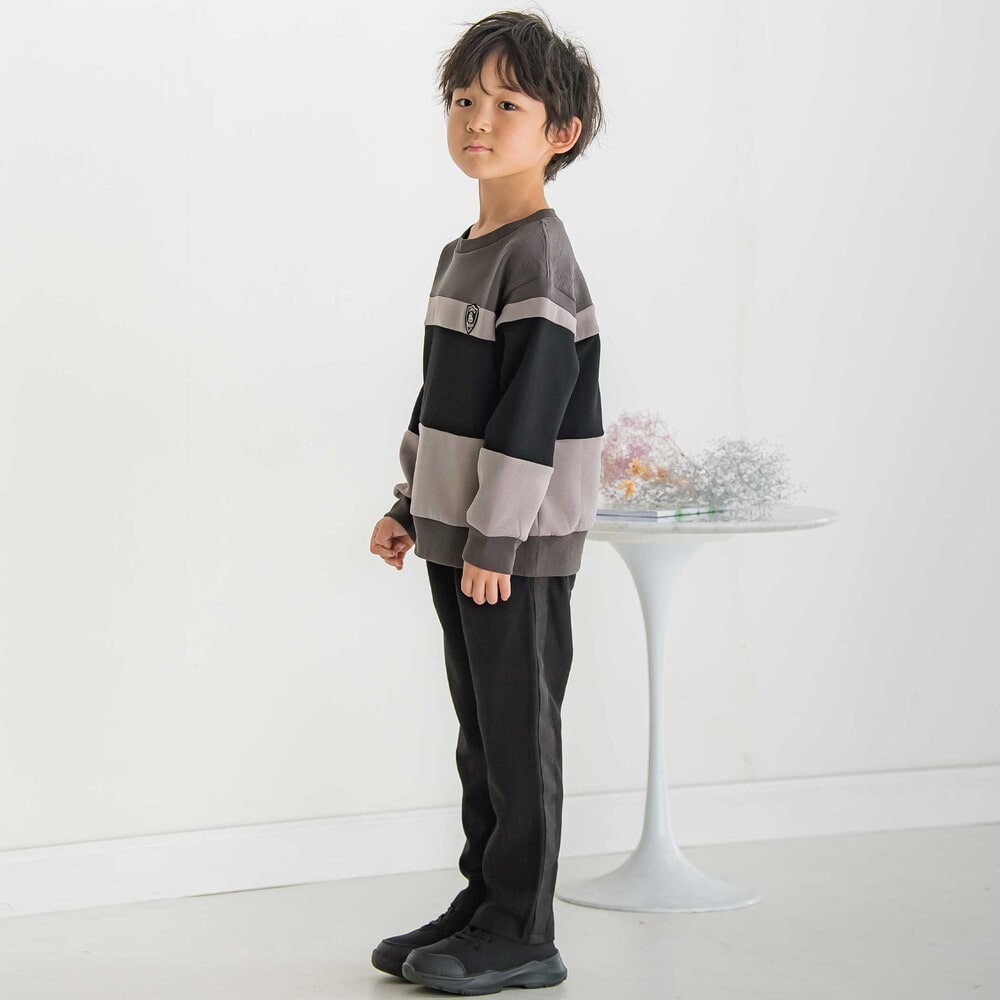 【限定商品】サイドラインロングパンツ(95~160cm) ネイビー 95cm