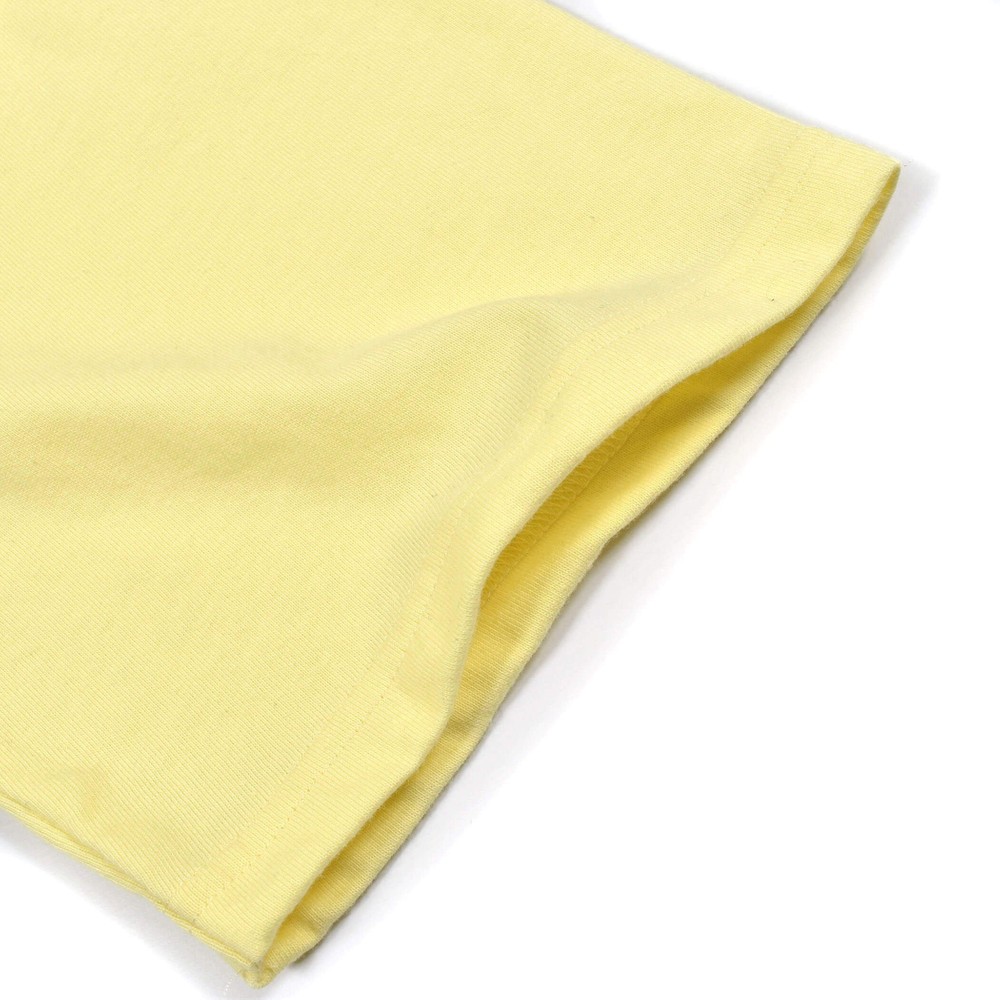 異素材 切り替え ワンピース (130~160cm) イエロー 130cm